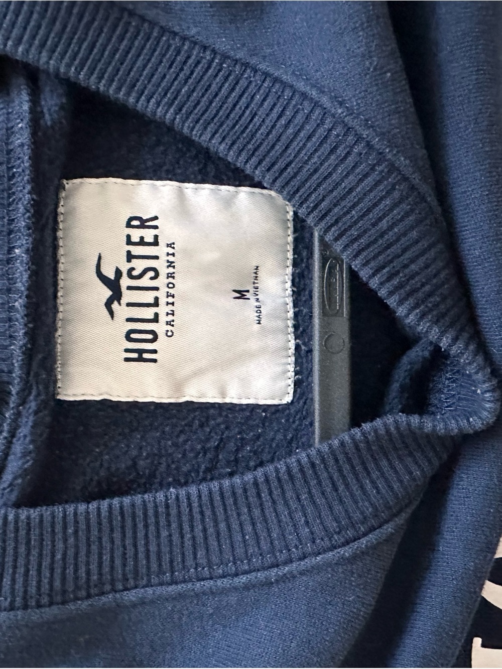 Hollister Navy Crewneck with White Logo - Picture 4 of 4